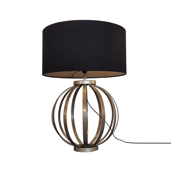 elevenpast table lamp Pearl Beige Raffia Bartley Metal and Fabric Table Lamp Black | Gold TLMT0023-LP | SHAD1037