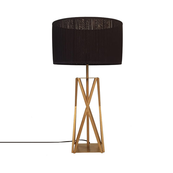 elevenpast table lamp Gold & Black Kai Leila Metal and Fabric Table Lamp Black | Gold TLMT0115-L SHAD0774