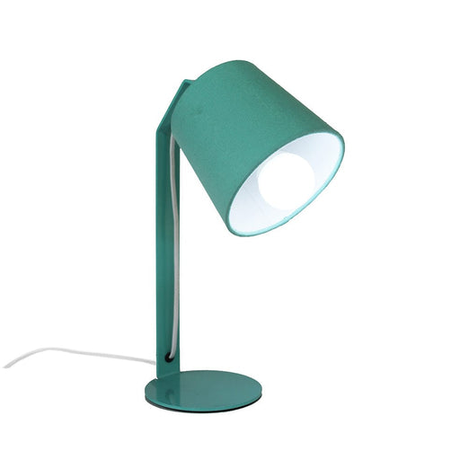 elevenpast lighting Ocean Green | Green Cotton Shade Einstein Table Lamp TLMT0120 | SHAD0803
