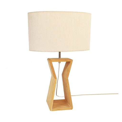 elevenpast table lamp Davenport Wood and Fabric Table Lamp TLWD0046 | SHAD0992