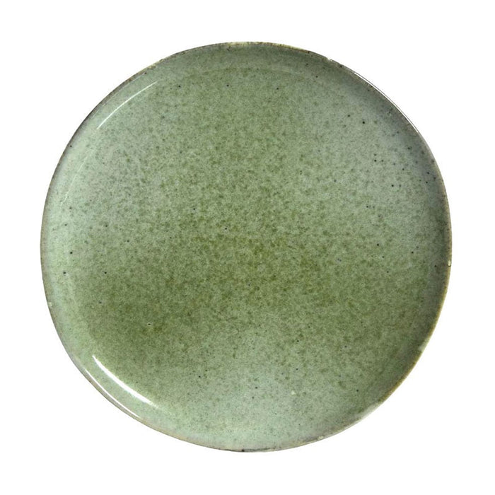 elevenpast Dinner Ceramic Speckled Green Plate Set Of 6 | Side or Dinner TM117043