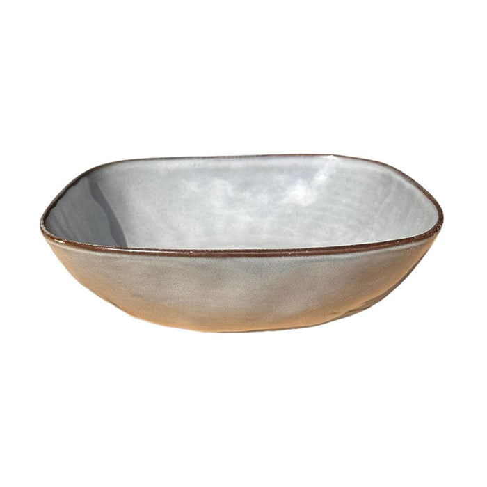 elevenpast Bowls Large Ceramic Square Bowl Cloudy Grey Set Of 6 | 2 Sizes TM24ST0103030