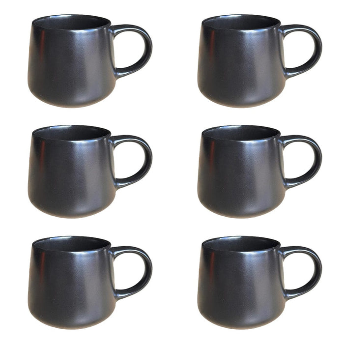 elevenpast Ceramic Mug Black | Set Of 6 TM24ST0103238