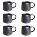elevenpast Ceramic Mug Black | Set Of 6 TM24ST0103238