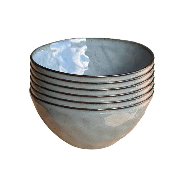 elevenpast Bowls Ceramic Blue Grey Speckled Bowl | Set Of 6 TM24ST0103489