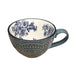 elevenpast Grey Blue Ceramic Flower Pattern Mug Light Grey | Grey Blue | Pink | Blue TM24ST0103689D