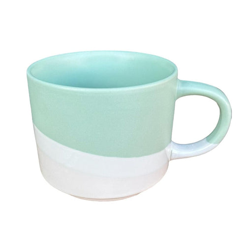 elevenpast Blue Ceramic Split Colour Mug Green | Blue | Pink | Coral TM24ST0104025B