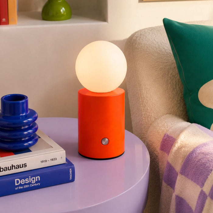 Tobi Rechargeable Globe Lamp -  Wood | Blue | Orange | Green