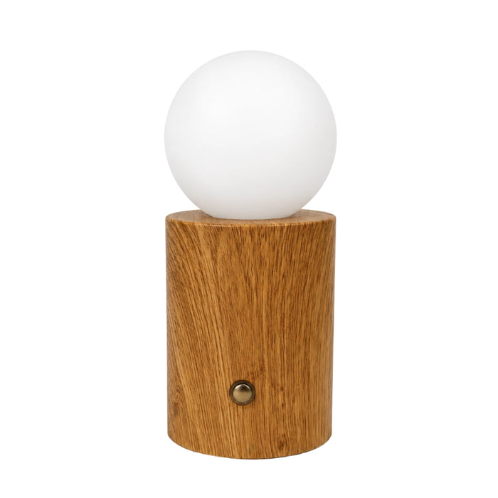 Tobi Rechargeable Globe Lamp -  Wood | Blue | Orange | Green