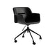 elevenpast Chairs Black Tuscan Office Chair with Wheels TUSOFFBKBK 633710852821