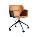 elevenpast Chairs Tan and Black Tuscan Office Chair with Wheels TUSOFFTB 633710852838