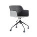 elevenpast Chairs White and Grey Tuscan Office Chair with Wheels TUSOFFWHGR 633710852814