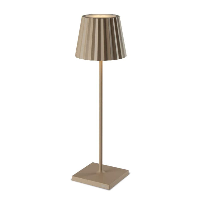 elevenpast table lamp Sand Plisse Rechargeable Table Lamp - Dimmable | Six Colour Options UB.189203