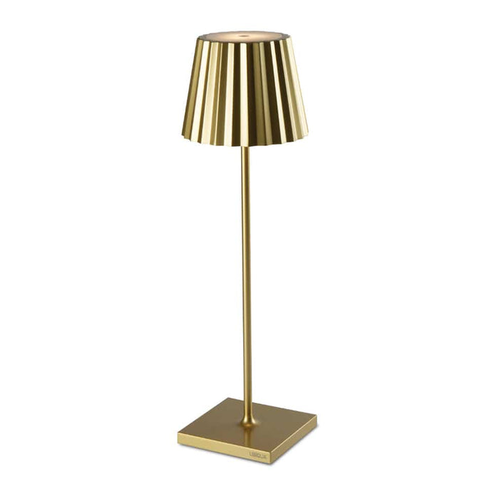 elevenpast table lamp UV Gold Plisse Rechargeable Table Lamp - Dimmable | Six Colour Options UB.189241