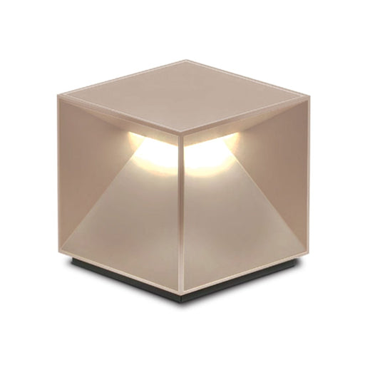 Spazio Rechargeable Lamp Sand Cubox Maxi Rechargeable LED Lamp in Sand | Crorten UB.360103