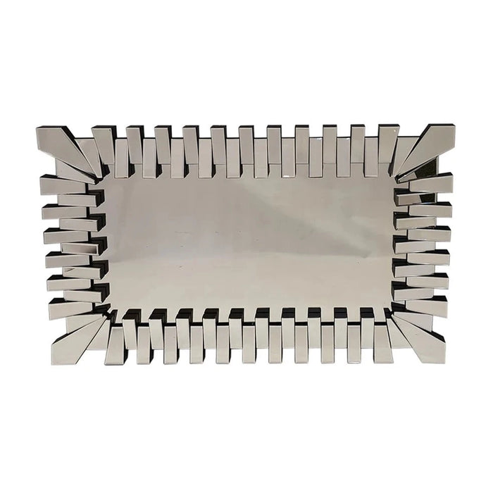 elevenpast mirror Mario Silver Rectangular Mirror UmarSilverSquareMirrorOnly