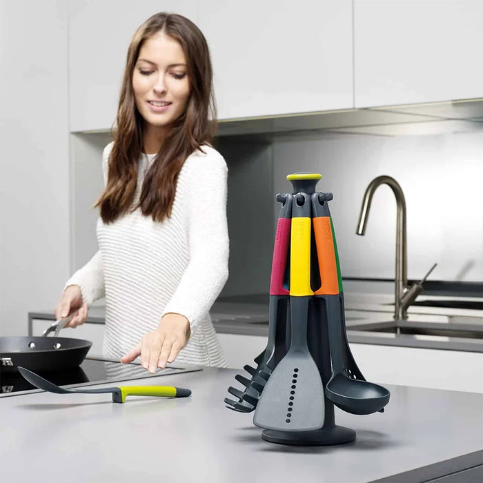 Joseph Joseph kitchen cooking utensil set Elevate 6-piece Utensil Set with Storage Stand