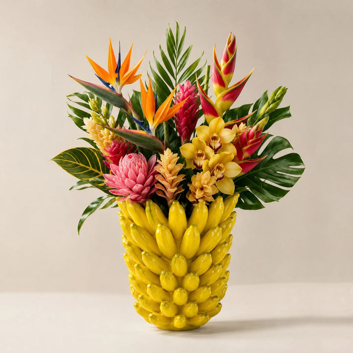 Ceramic Yellow Banana Vase