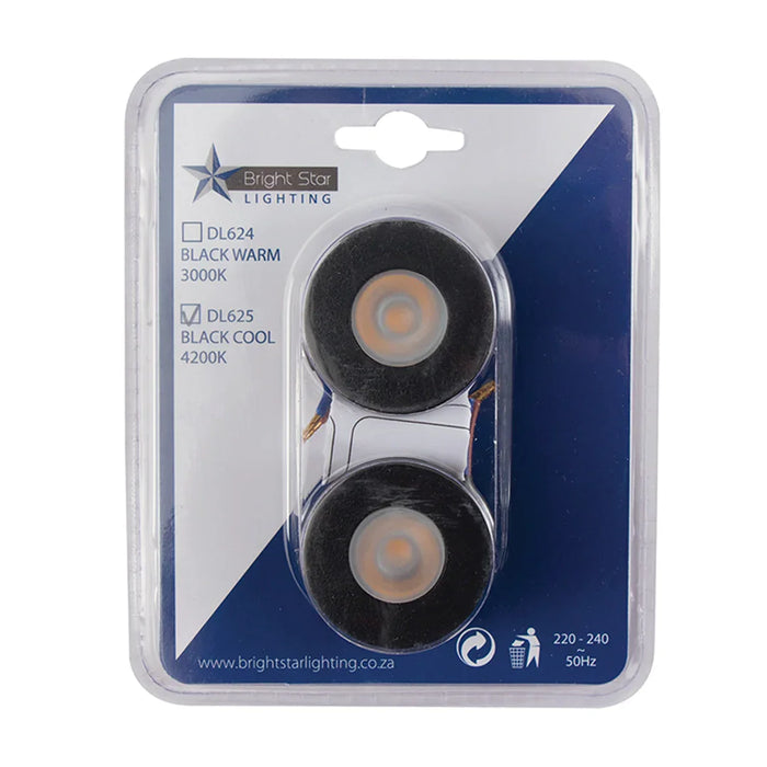 elevenpast DOWNLIGHTS Pico Round LED Star Light - Black | White