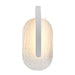 elevenpast Wall Light Textured Oval LED Wall Light – Gold | White Modern Decorative Sconce