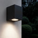 Spazio Wall Light Block 1 Wall Light - Black | White
