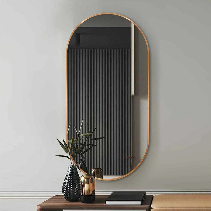 Aura Small Mirror Black | Copper