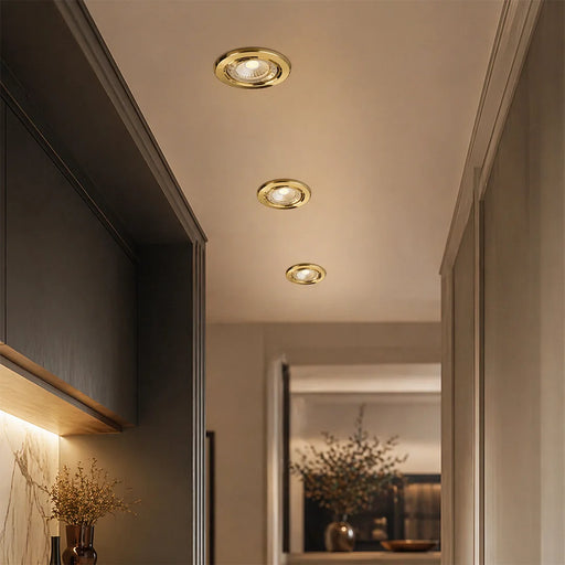 Tilt Curved Rim GU10 Recessed Downlight 83mm – Various Colours 