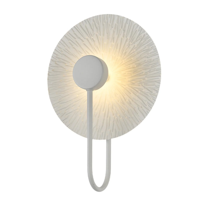 elevenpast Wall Light Round Leaf Disc LED Wall Light – Gold | White