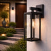 elevenpast Wall light Modern Outdoor Lantern Wall Light –Porch Light Black| White | Bronze Trim