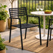 elevenpast Outdoor Chairs Havana Aluminium Outdoor Dining Armchair – Matt White | Black