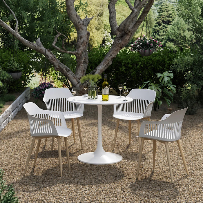 elevenpast Bistro Table Kurv Round Bistro Table - 80cm - Black | White