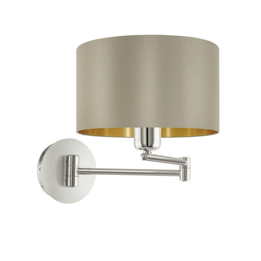 elevenpast Wall light Maserlo Metal Swing Arm Wall Light W301TG 9002759950552