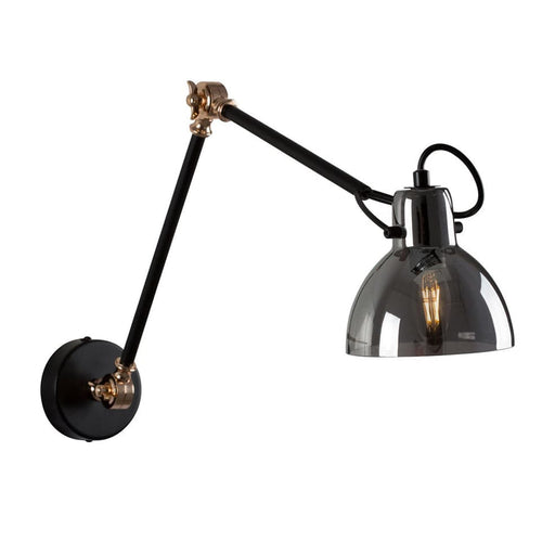 elevenpast Smoke Glass Siena Wall Light W569SM 6007328387541
