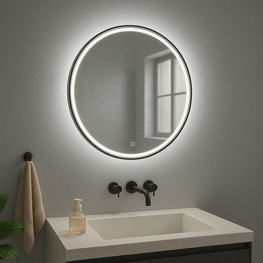 elevenpast Bathroom Mirror Naomi Round LED Bathroom Mirror W656 6009551809265