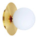 elevenpast Wall Light Sona Gold Metal and Opal Glass Wall Light W663 6009551810834