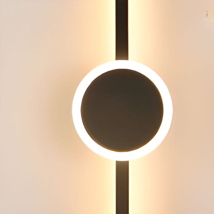 elevenpast Wall Light Nevo Backlit Wall Light – Black LED 12W W674