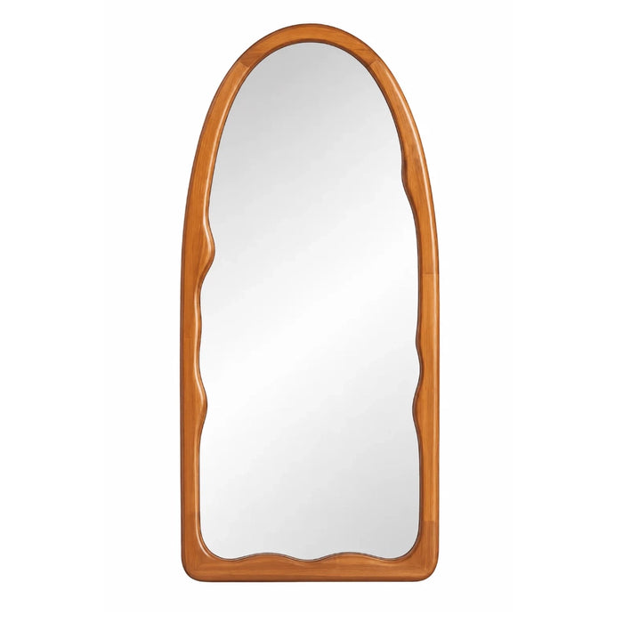 Irregular Arch Wood Mirror in Dark Wallnut | Walnut | Natural - Small | Large