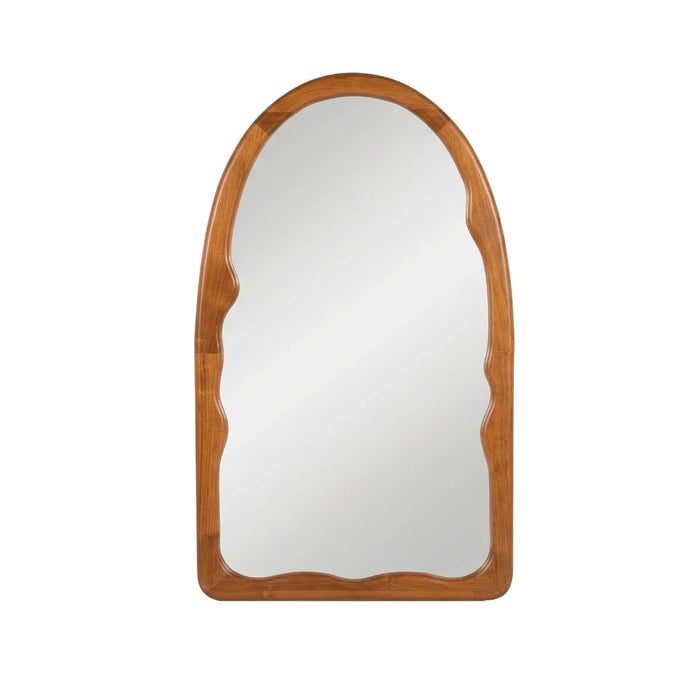 Irregular Arch Wood Mirror in Dark Wallnut | Walnut | Natural - Small | Large