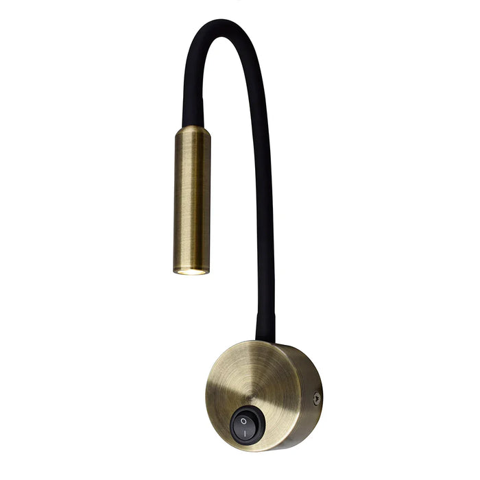 elevenpast Wall light Antique Brass Sentra Flex LED Wall Light - Antique Brass | White WB218 BK/AQ 6007226088823