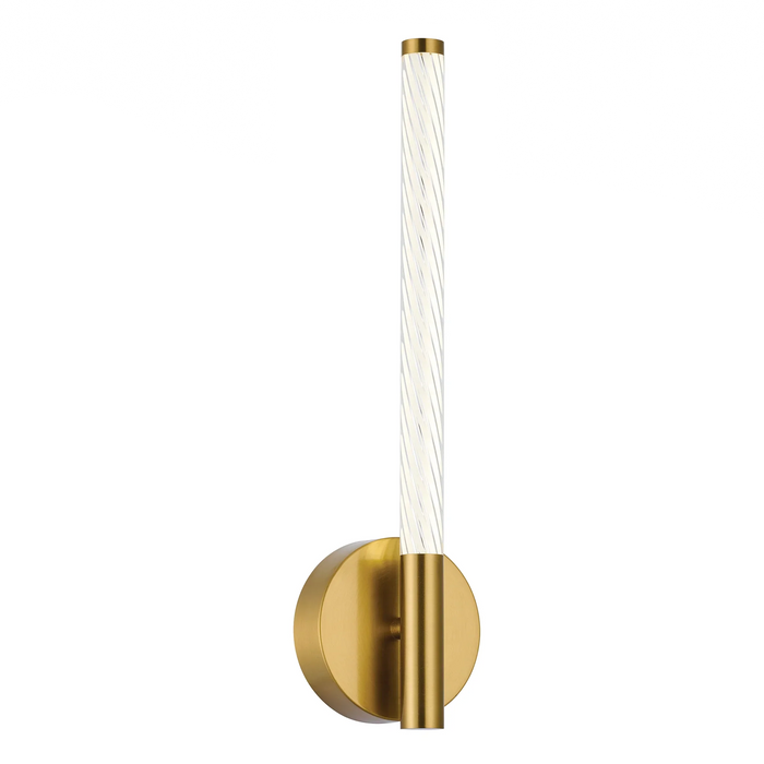elevenpast LED wall light Gold Strata Up Facing Wall light in Satin Chrome | Gold WB225/1 GOLD 6007226090567