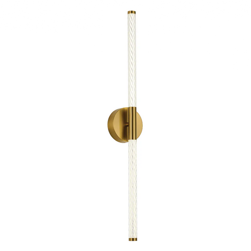 elevenpast LED wall light Gold Strata Up and Down Facing Wall Light in Satin Chrome | Gold WB226/2 GOLD 6007226090574