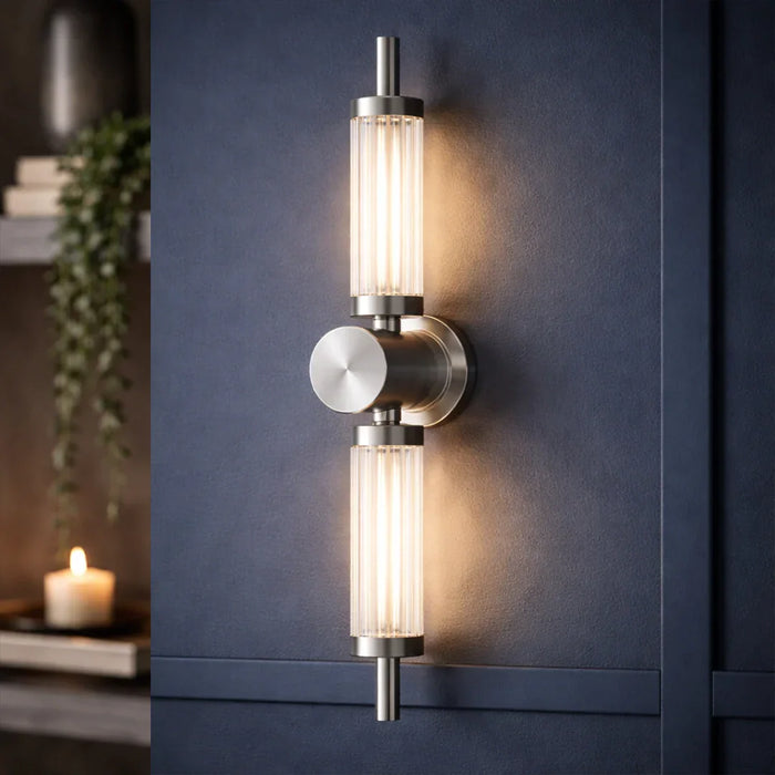 elevenpast Wall Light Satin Chrome Modern LED Wall Light for Home Interior WB348 SATIN 6007226089967