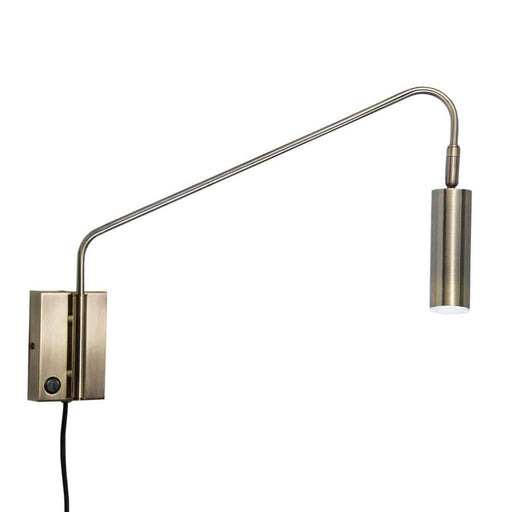 elevenpast Brass Hilton Bedside LED Wall Light Metal Black or Brass WB372 SATIN BRASS 6007226081541