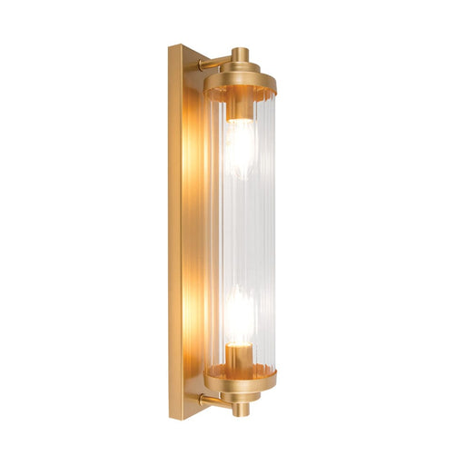 elevenpast Wall Light Gold Florian Metal and Glass Wall Light Gold | Black WB386/2 GOLD 6007226088465