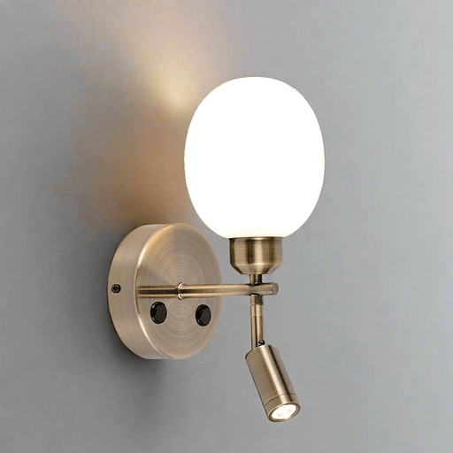 elevenpast Wall light Antique Elle Reading Wall Light | Black, Satin or Antique WB405/2 ANTIQUE 6007226084795