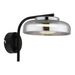 elevenpast Wall Light Volta Metal and Glass Wall Light - Smoke WB617 BLACK 6007226090314