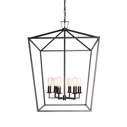 elevenpast Pendant Lights Fiona Tall Metal Pendant Light Black WE-KLCH-394