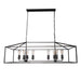 elevenpast Pendant Lights Luna Metal Rectangular Pendant Light Large Black WE-KLCH-396