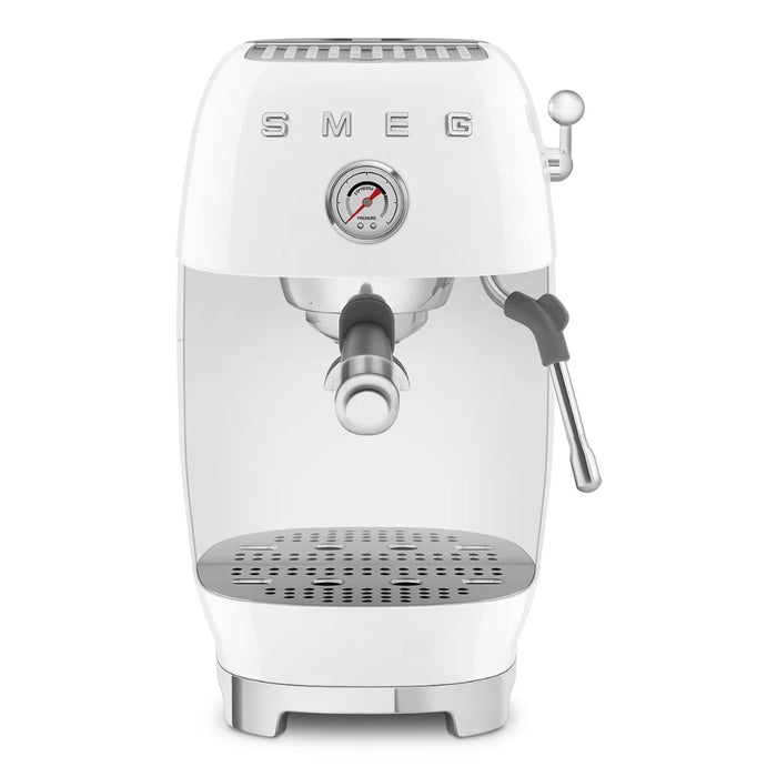 SMEG Coffee Makers & Espresso Machines White Smeg Espresso Manual Coffee Machine with Cold Brew Function