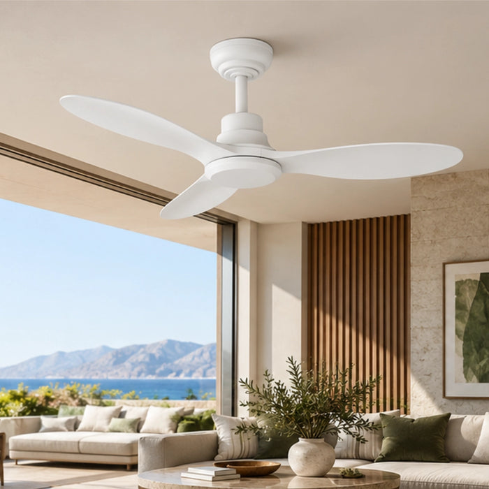 Ryder 3-Blade Ceiling Fan with Remote – Black | White